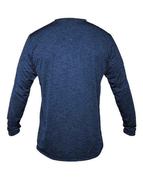 Navy Heathered — back