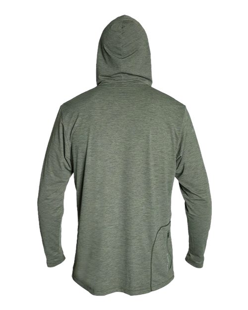 Dark Olive Heathered — back