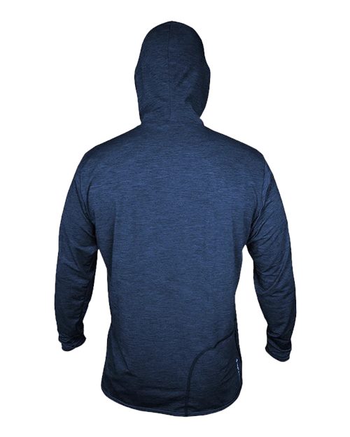 Navy Heathered — back