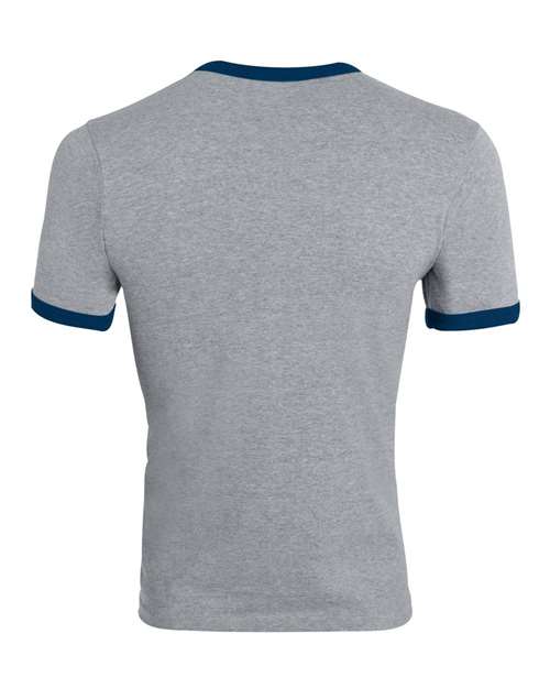 Athletic Heather/ Navy — back