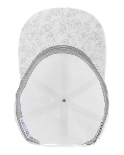 White/ Floral — side