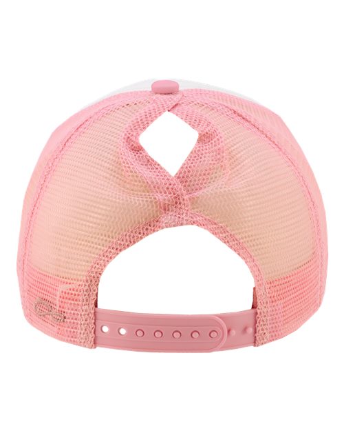 White/ Candy Pink/ Polka Dots — back