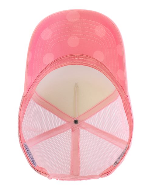 White/ Candy Pink/ Polka Dots — side