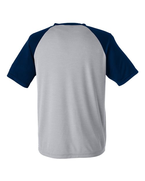 Athletic Heather/ Sport Dark Navy — back