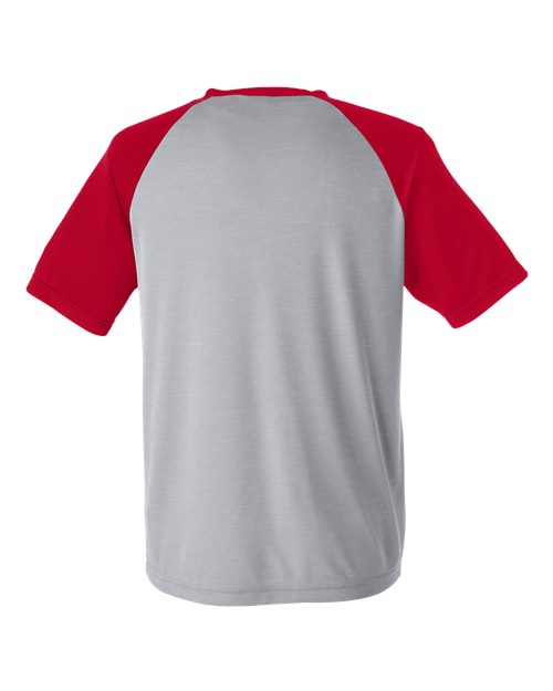 Athletic Heather/ Sport Red — back
