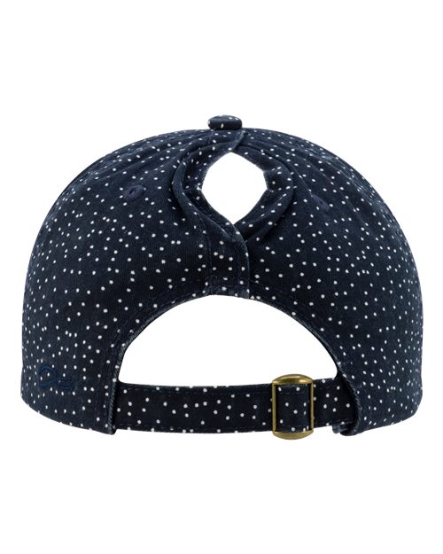 Navy/ White Polka Dots — back
