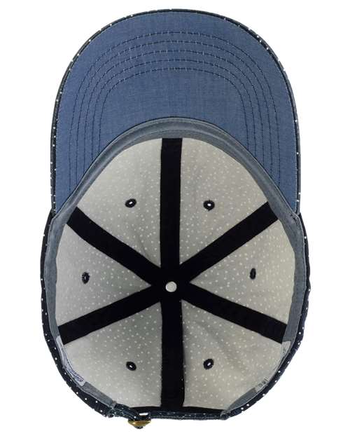 Navy/ White Polka Dots — side