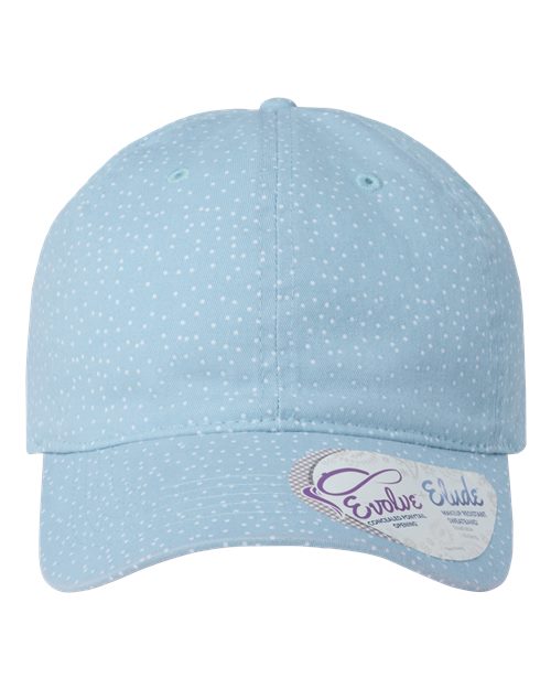 Light Blue/ White Polka Dots