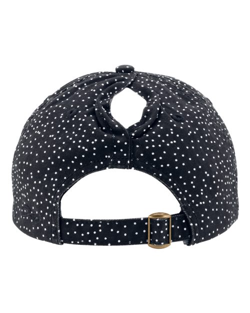Black/ White Polka Dots — back